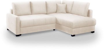 exxpo - sofa fashion Ecksofa Chester, L-Form, 2 Teile, mit Boxspring/Federkern-Polsterung, Bettfunktion u. Bettkasten