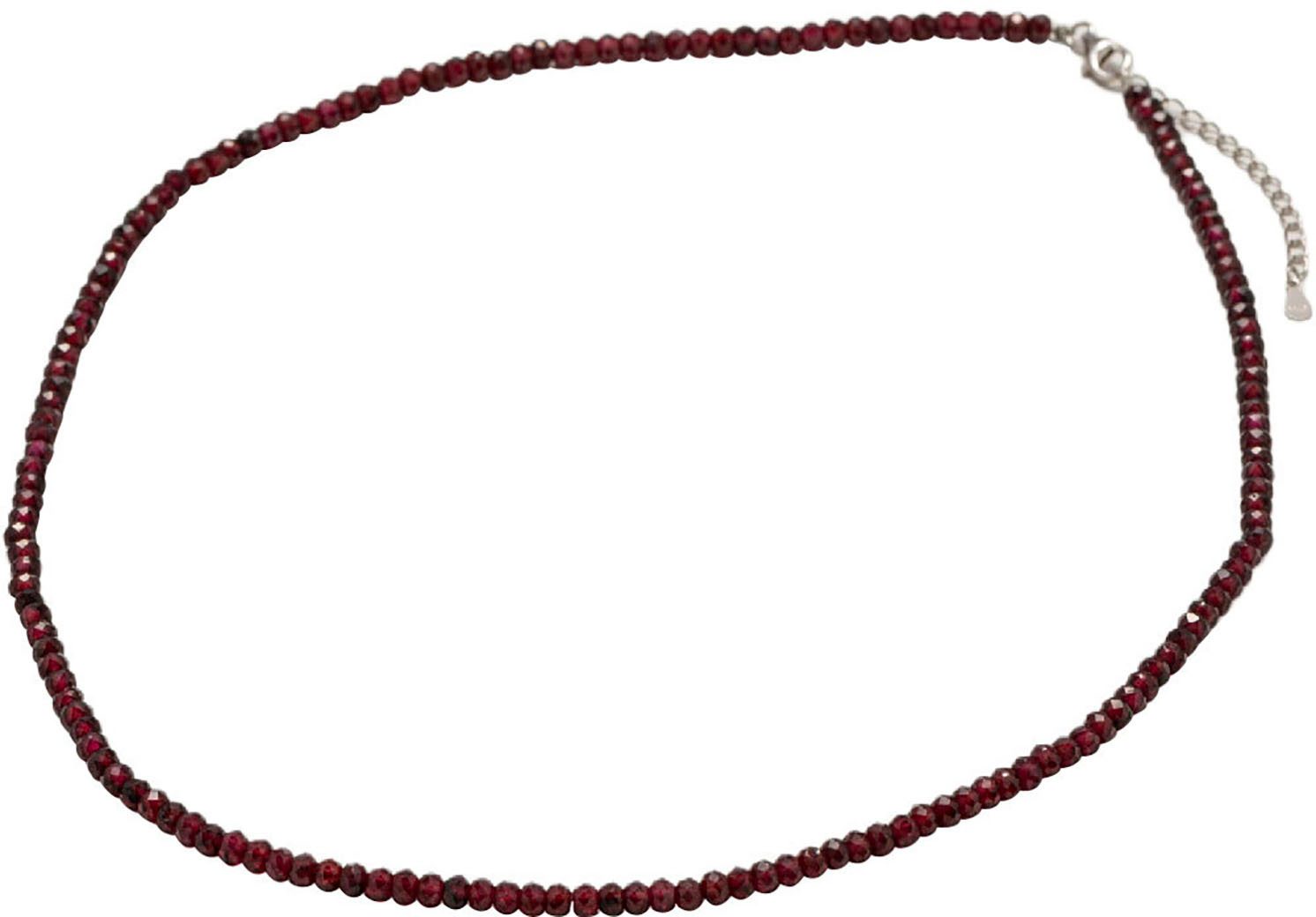 Firetti Collier Schmuck Geschenk Silber 925 Halsschmuck Halskette Edelstein, Made in Germany - mit Granat