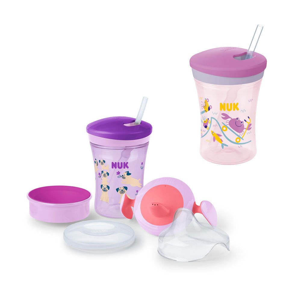 NUK Babyflasche NUK 3-in-1 Trinklernset Trainer /Action/Magic Cup