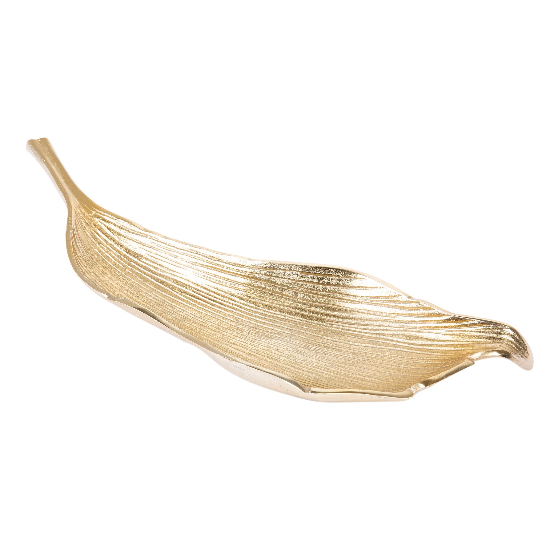 riess-ambiente Dekoschale ABSTRACT LEAF 64cm gold, Metall · im Blattdesign günstig online kaufen