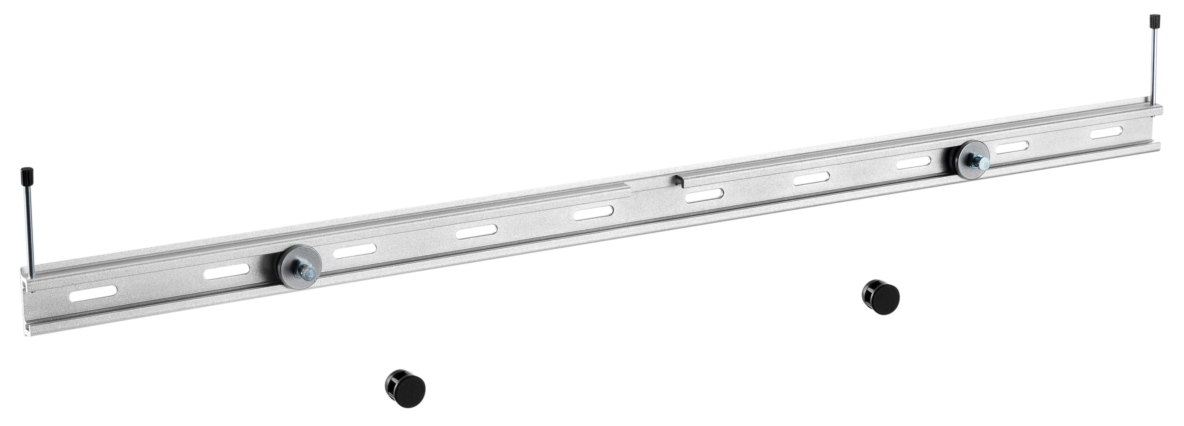 RICOO Soundbar-Halterung Ultra Slim TV Fernseher Soundbar Wandhalterung LH042, (1 Stk. Soundbar Wandhalterung silber, 1-tlg., 1x Universalhalterung unter dem TV oder über dem Fernseher, universal Soundbar Wandhalter für TV HiFi-System Boxen Wand Halter)