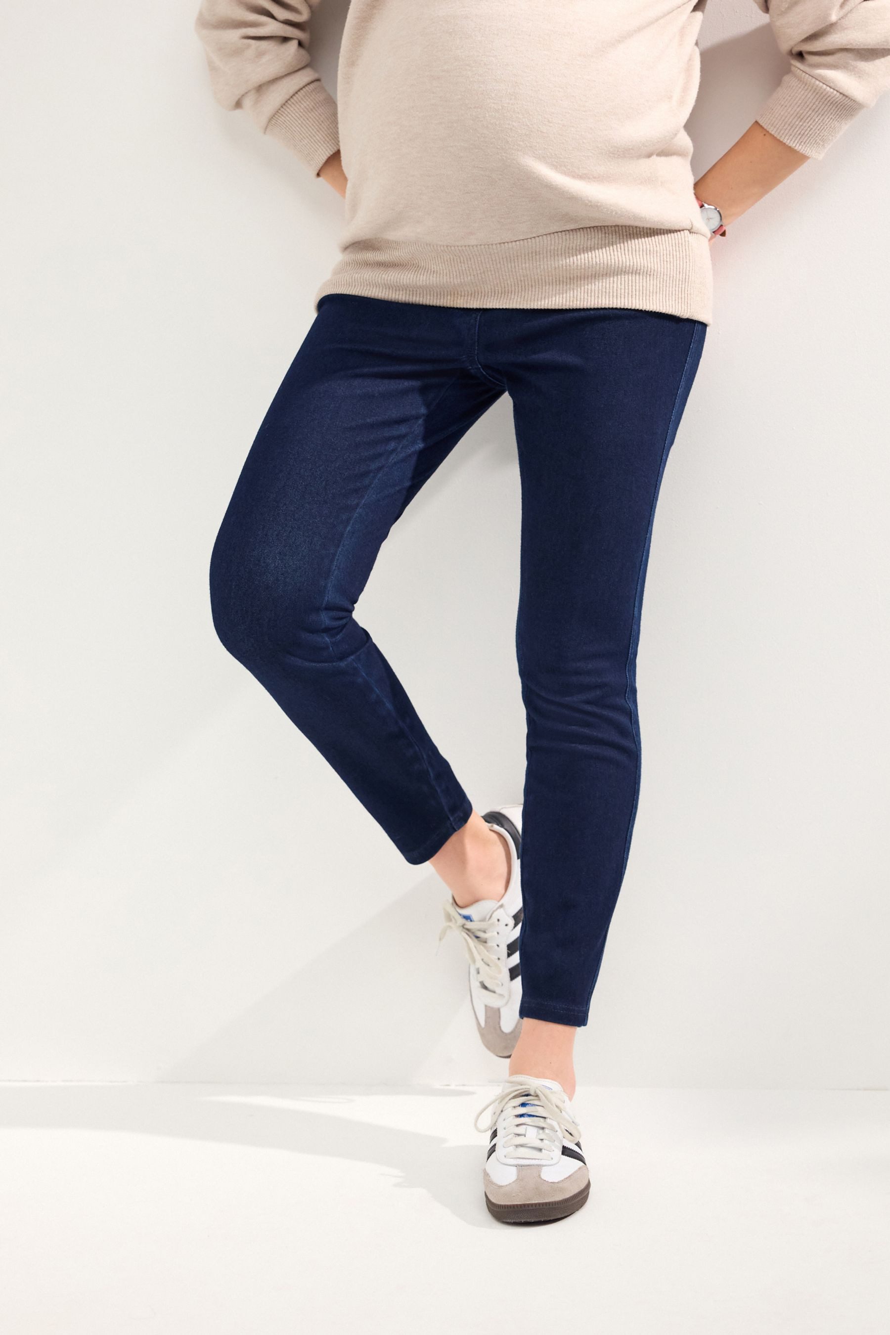 Next Umstandsleggings Leggings im Jeanslook (1-tlg)