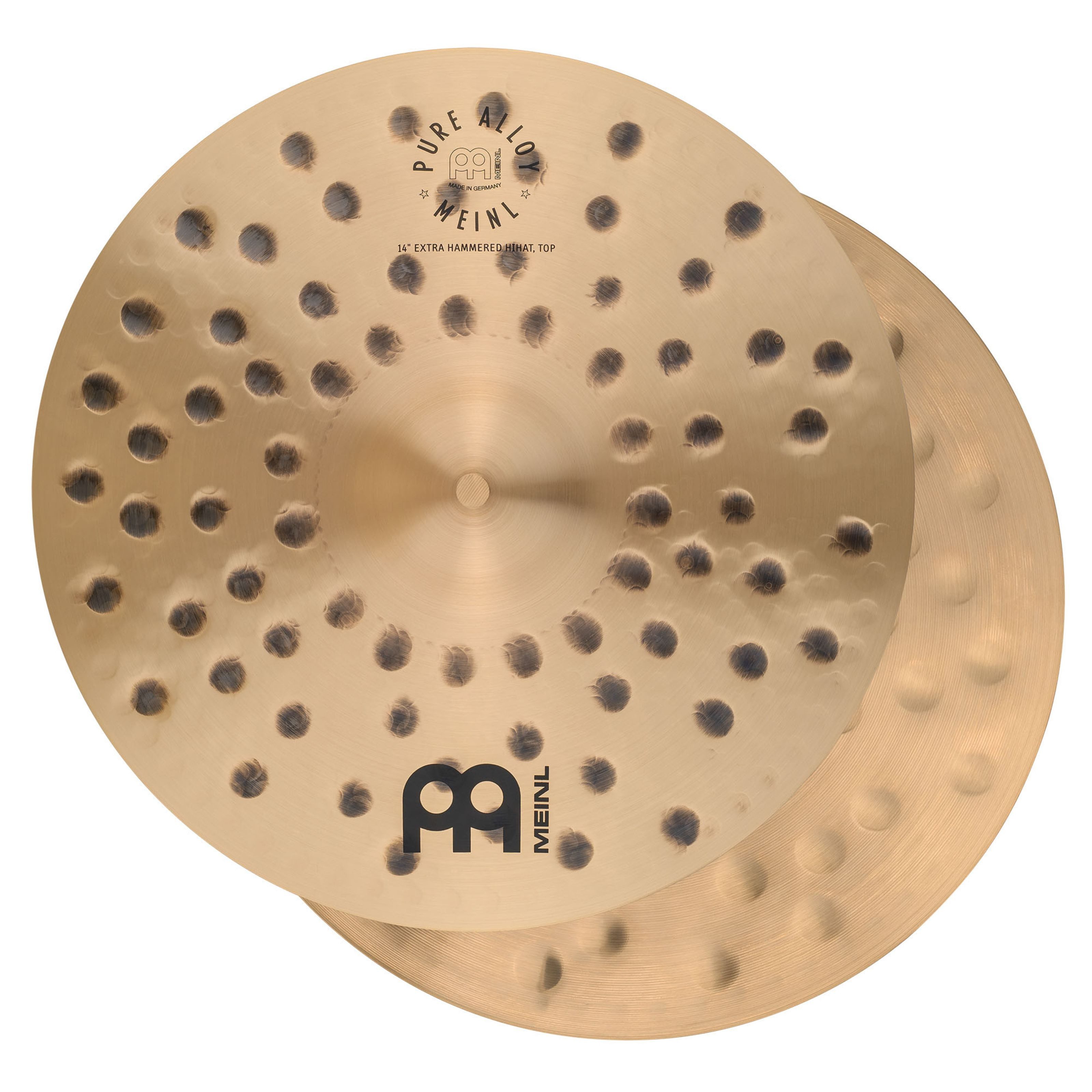 Meinl Percussion Becken, Cymbals, Ride Becken, PA14EHH Pure Alloy HiHat 14" Extra Hammered - Ride Cymbal