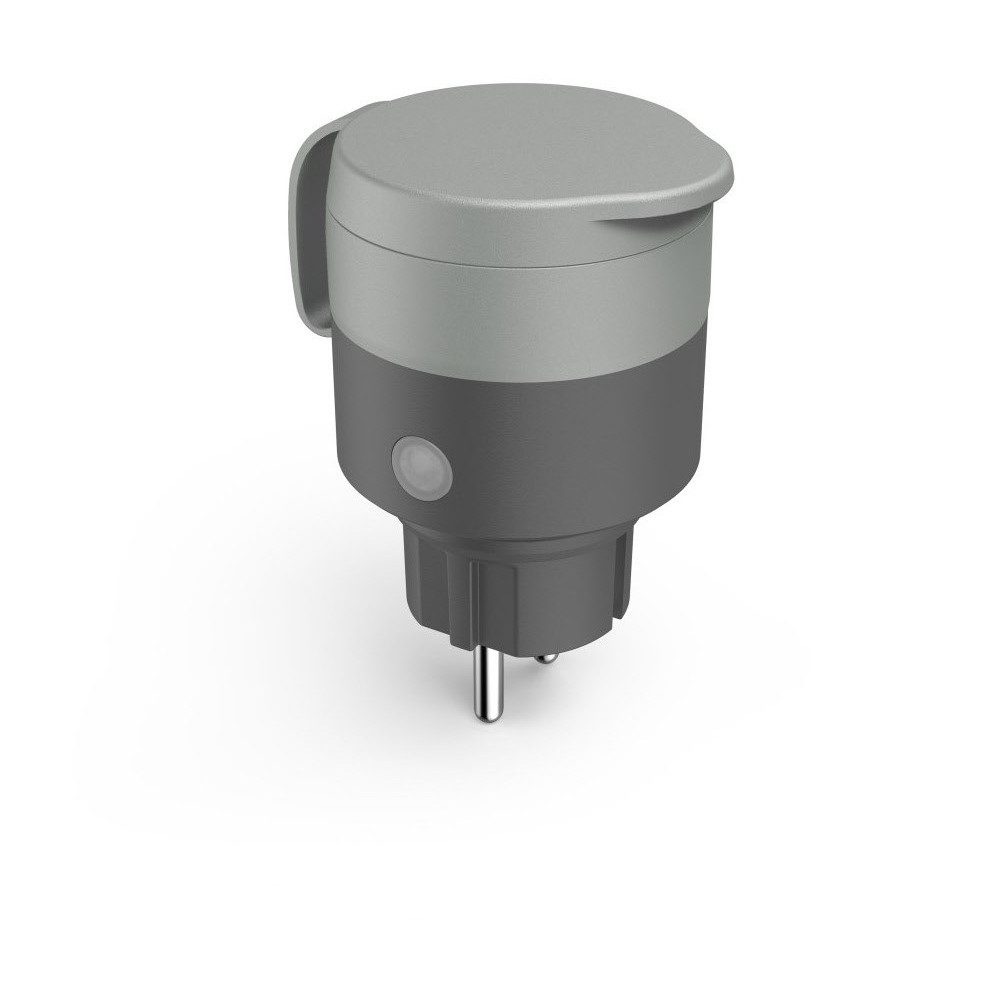 Hama Steckdose Hama Outdoor WLAN-Steckdose grau/schwarz für draußen., Hama Smart Home