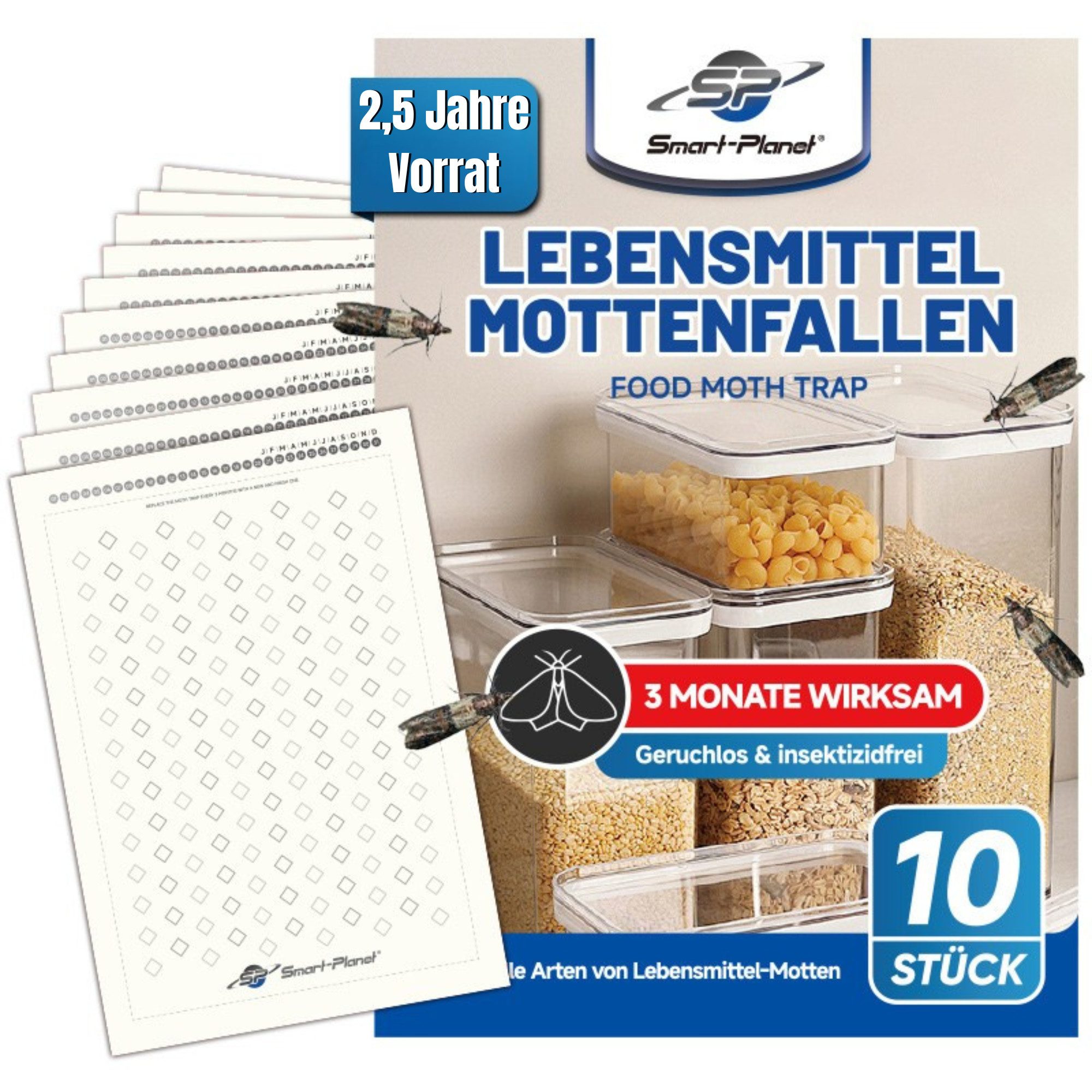Smart-Planet Stumpenkerze Effektive Lebensmittel-Mottenfalle 2,5 Jahres günstig online kaufen
