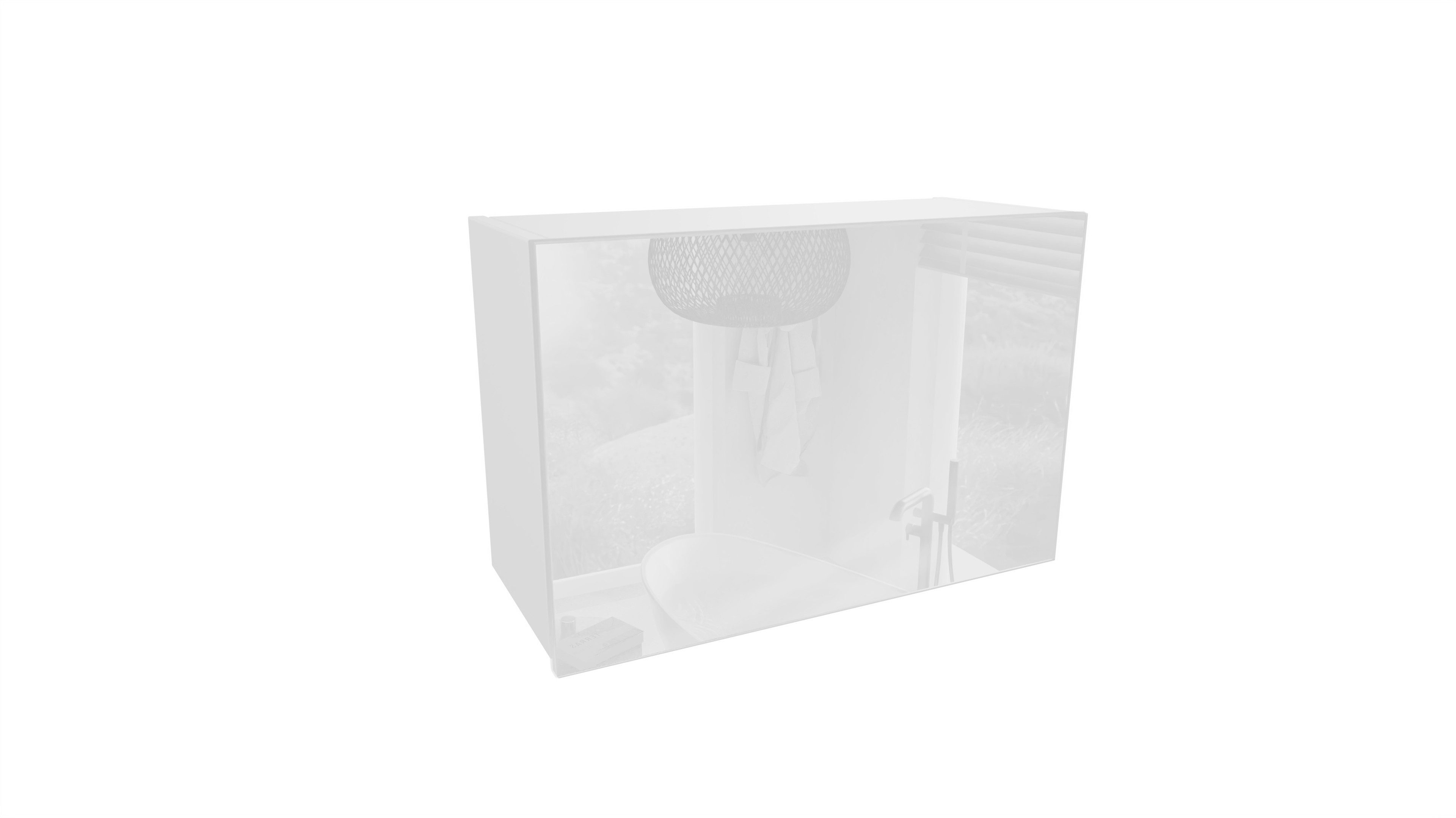Platan Room Hängeschrank Badezimmerschrank Hochglanz Hängeschrank günstig online kaufen