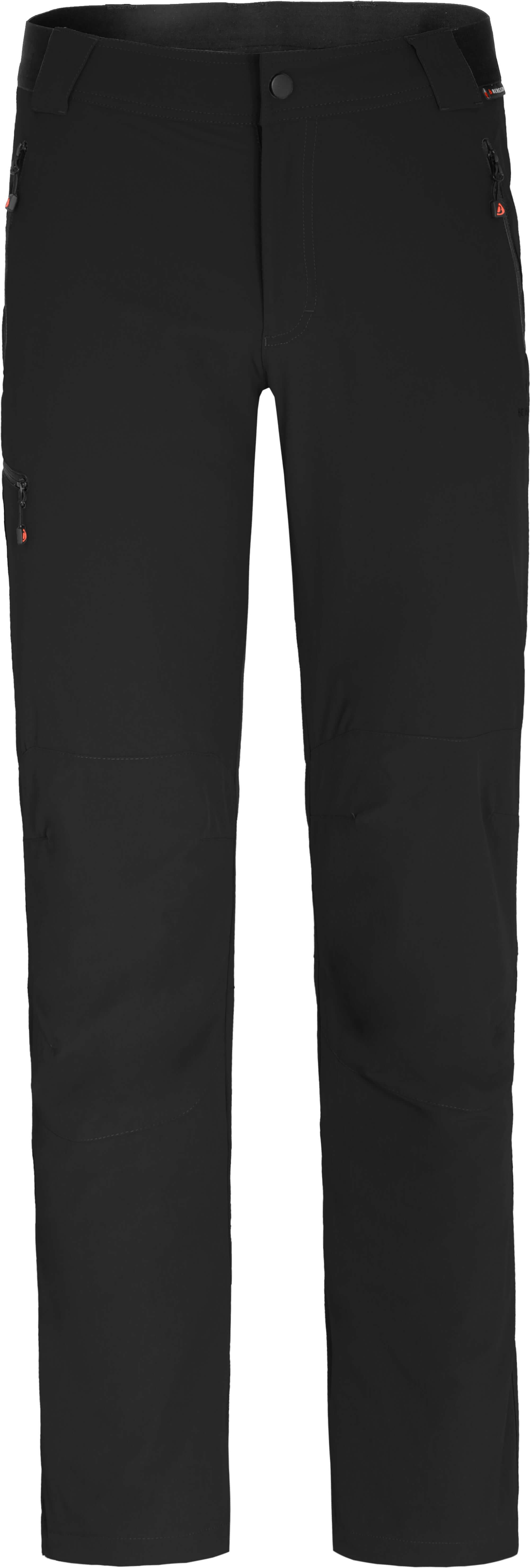Bergson Outdoorhose RAISIO COMFORT Herren Winter Wanderhose, warm gefüttert, elastisch, Langgrößen, schw