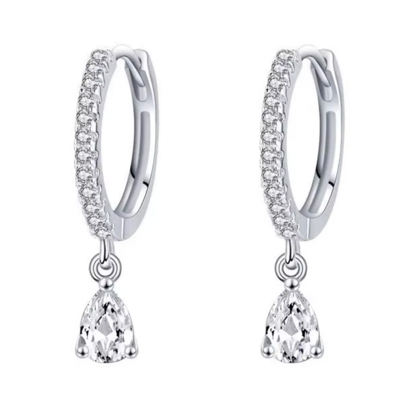 ELLAWIL Paar Creolen Damencreolen Ohrringe für Damen & Mädchen Ohrschmuck Party Style (GESCHENKIDEE, Sterling Silber 925), inklusive Geschenkschachtel
