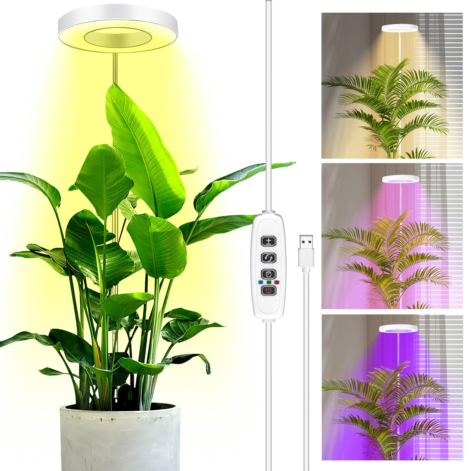 Yuede Pflanzenlampe, Pflanzenlicht LED Vollspektrum, 23–140 günstig online kaufen