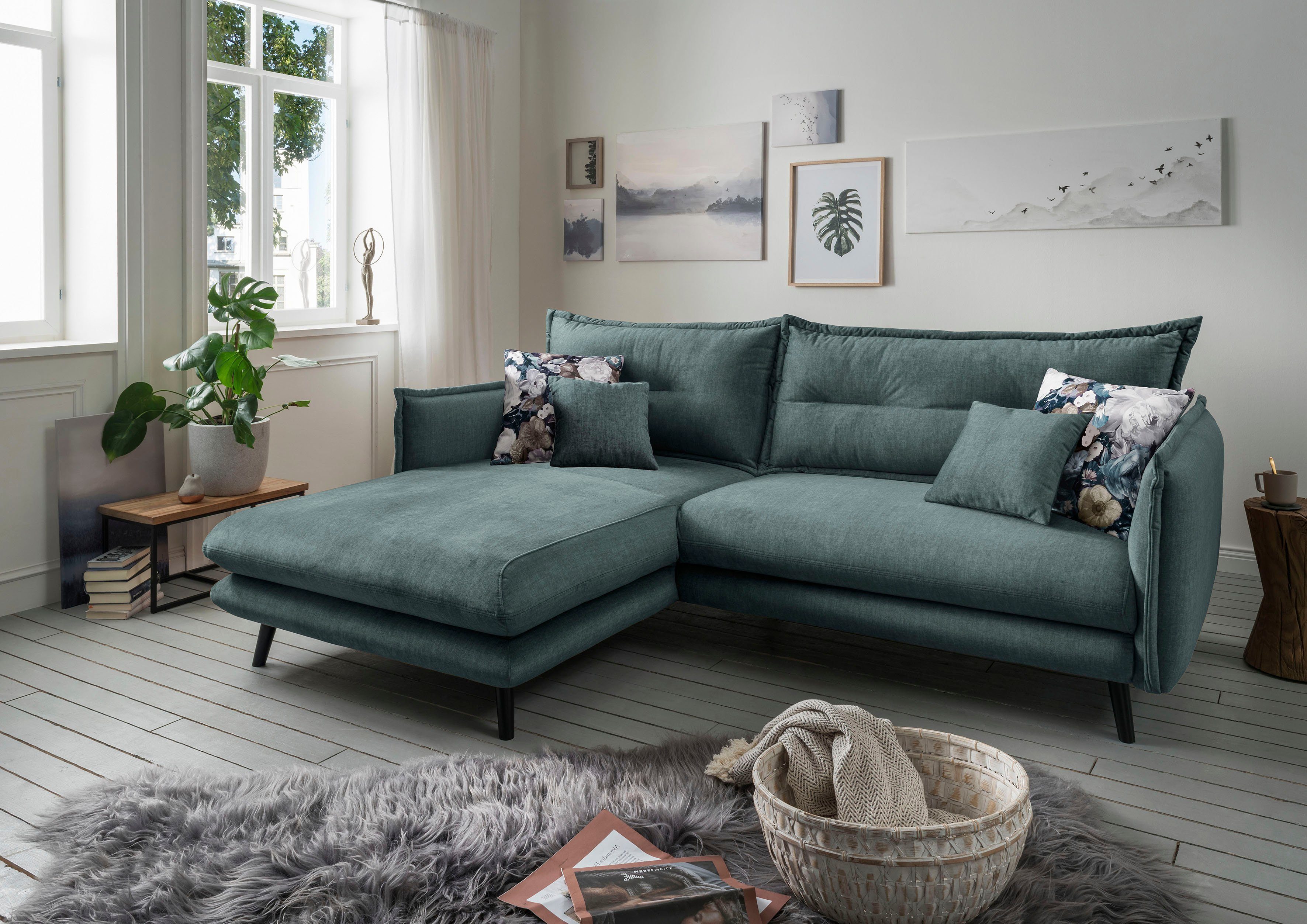 INOSIGN Ecksofa Lazio modernes Design, bequem, günstig online kaufen