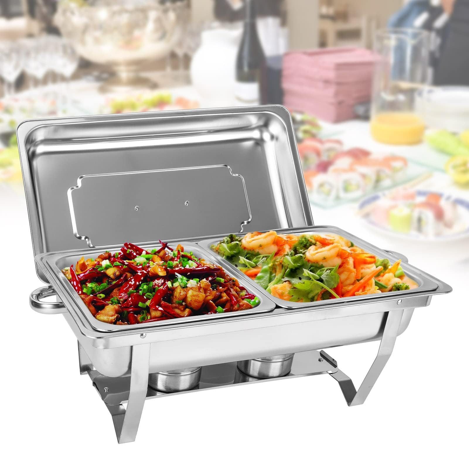 Youyijia Speisenwärmer 9L Buffetwärmer Speisenwärmer aus Edelstahl mit für Catering