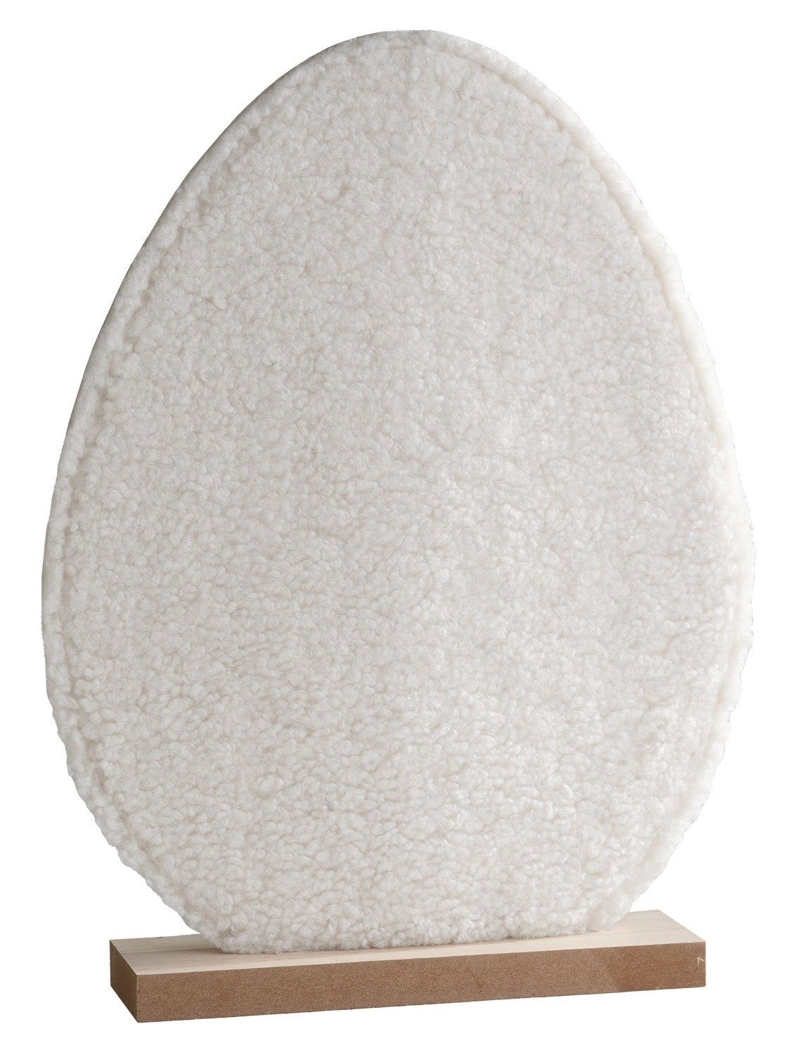 Osterei EASTEREGG, Weiß, H 41 cm, B 30 cm, MDF, Polyester (1 St)