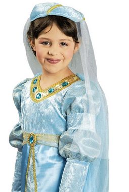 Das Kostümland Burgfräulein-Kostüm Burgfräulein Bianca Kostüm für Mädchen - Hellblau, Prinzessin Mittelalter Kinder Verkleidung