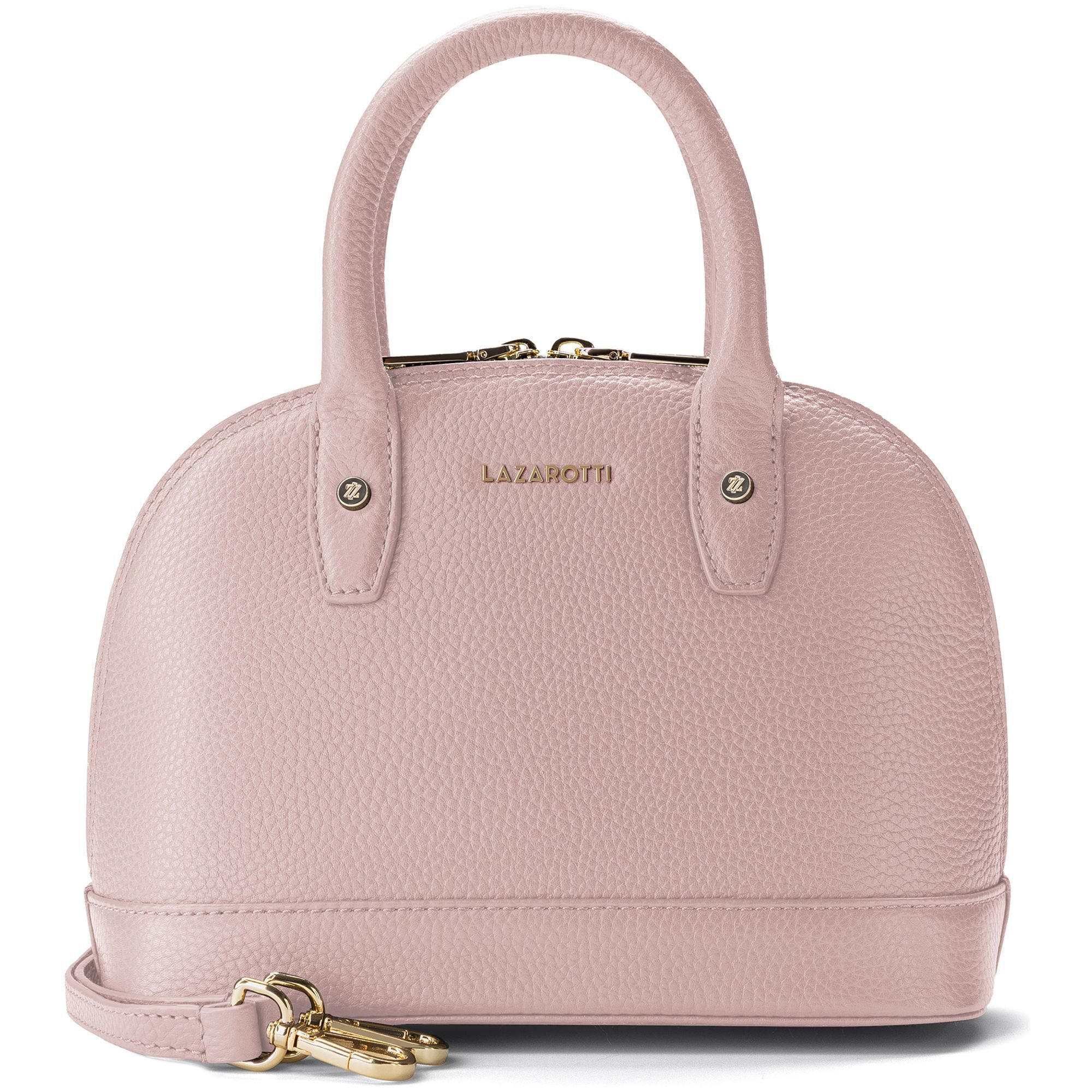 Lazarotti Henkeltasche Bologna Leather Handtasche Crossbody Leder 24 cm