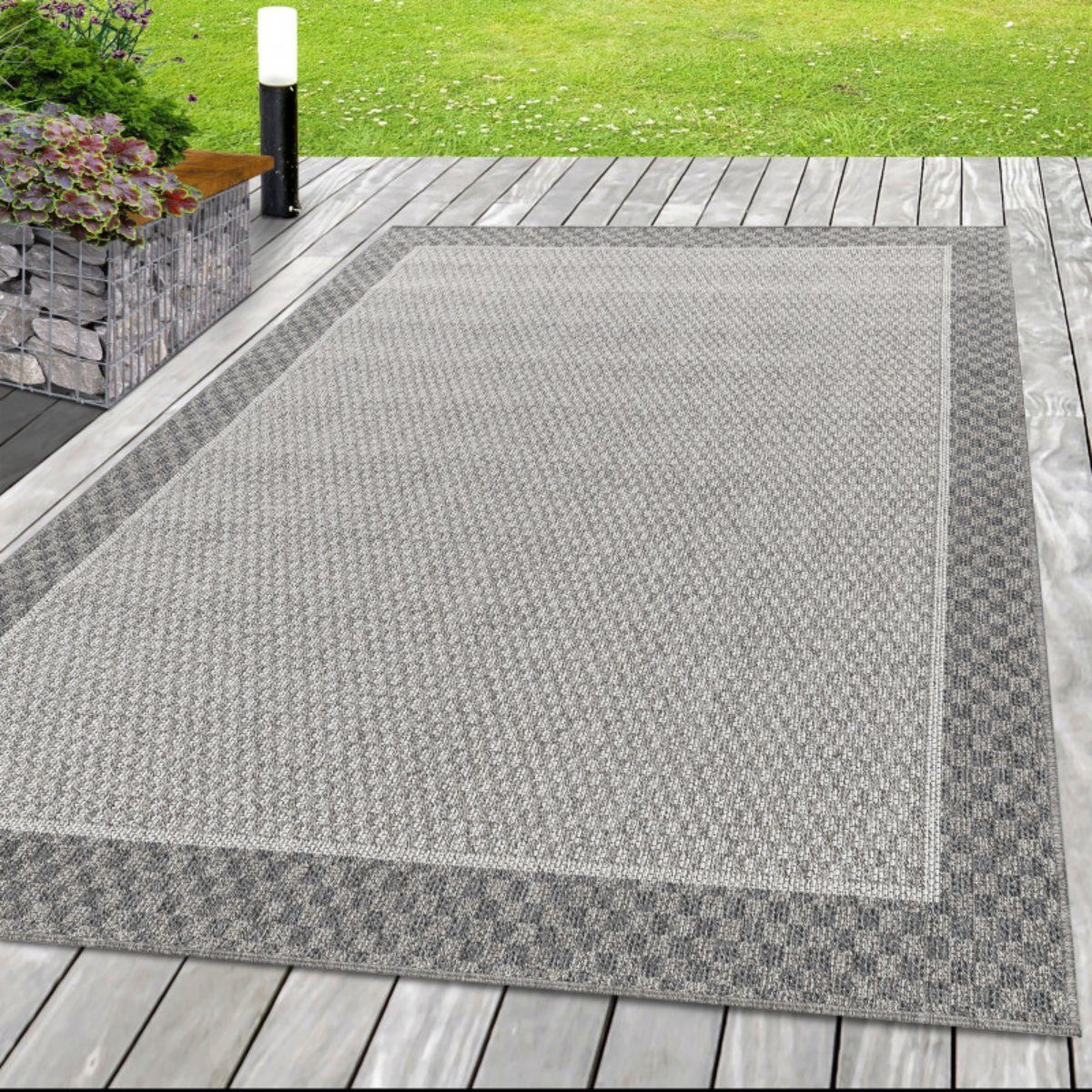 Outdoorteppich Sisalteppich Indoorteppich Outdoorteppich grau Garten, Angeycasa