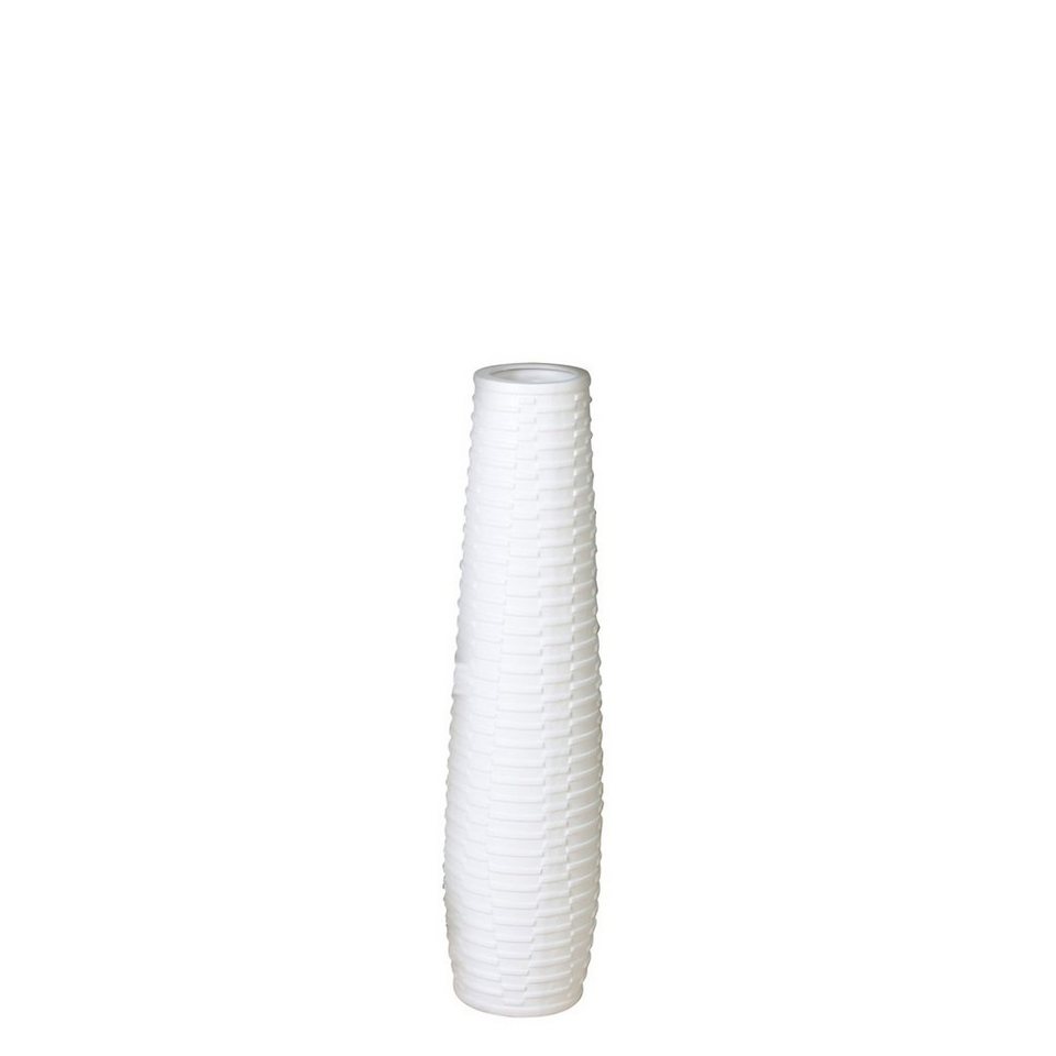 57cm D. x weiß GILDE Vase Dekovase Catania - 16cm H. - GILDE