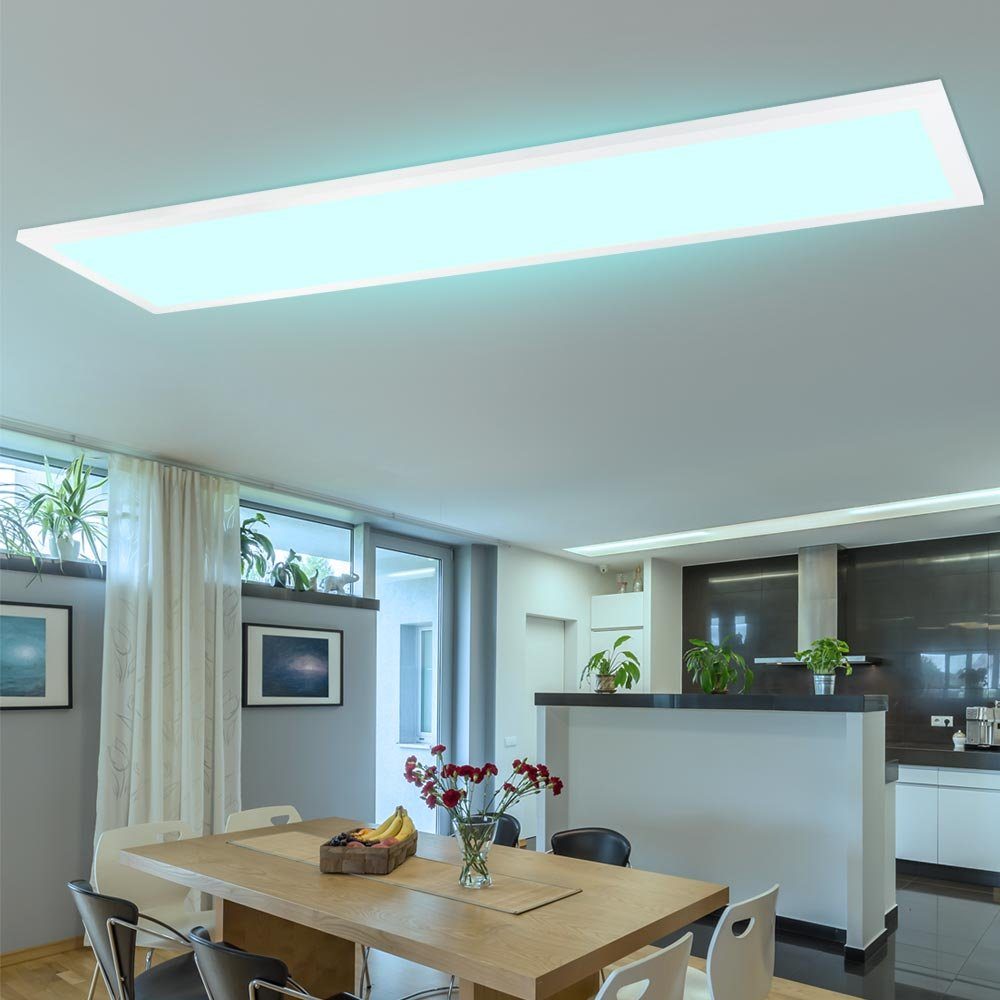 Deckenpanel Home LED und Panel, etc-shop Warmweiß, Kaltweiß, Farbwechsel, Ein- fest Tageslichtweiß, verbaut, Smart LED-Leuchtmittel Neutralweiß, LED