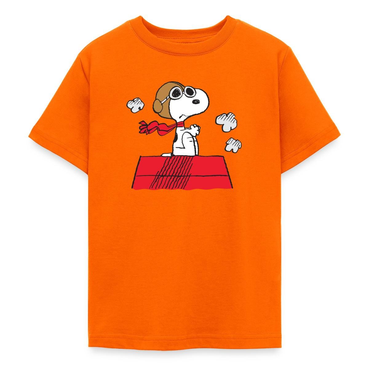 T-Shirt Peanuts Snoopy Pilot Fliegen Teenager T-Shirt
