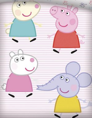 Kinderbettwäsche Peppa Pig Wutz - Bettwäsche-Set, 135x200 und Handtuch, 70x140, Peppa Pig, Baumwolle, 100% Baumwolle