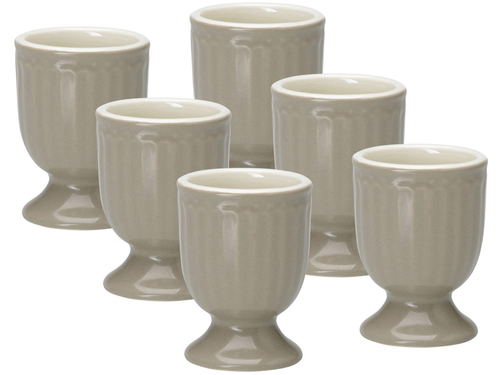 Greengate Geschirr-Set Alice Подставки для яиц warm grey 6,5 cm Set6, Steinzeug