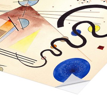 Posterlounge Wandfolie Wassily Kandinsky, Zwei Bewegungen, Malerei