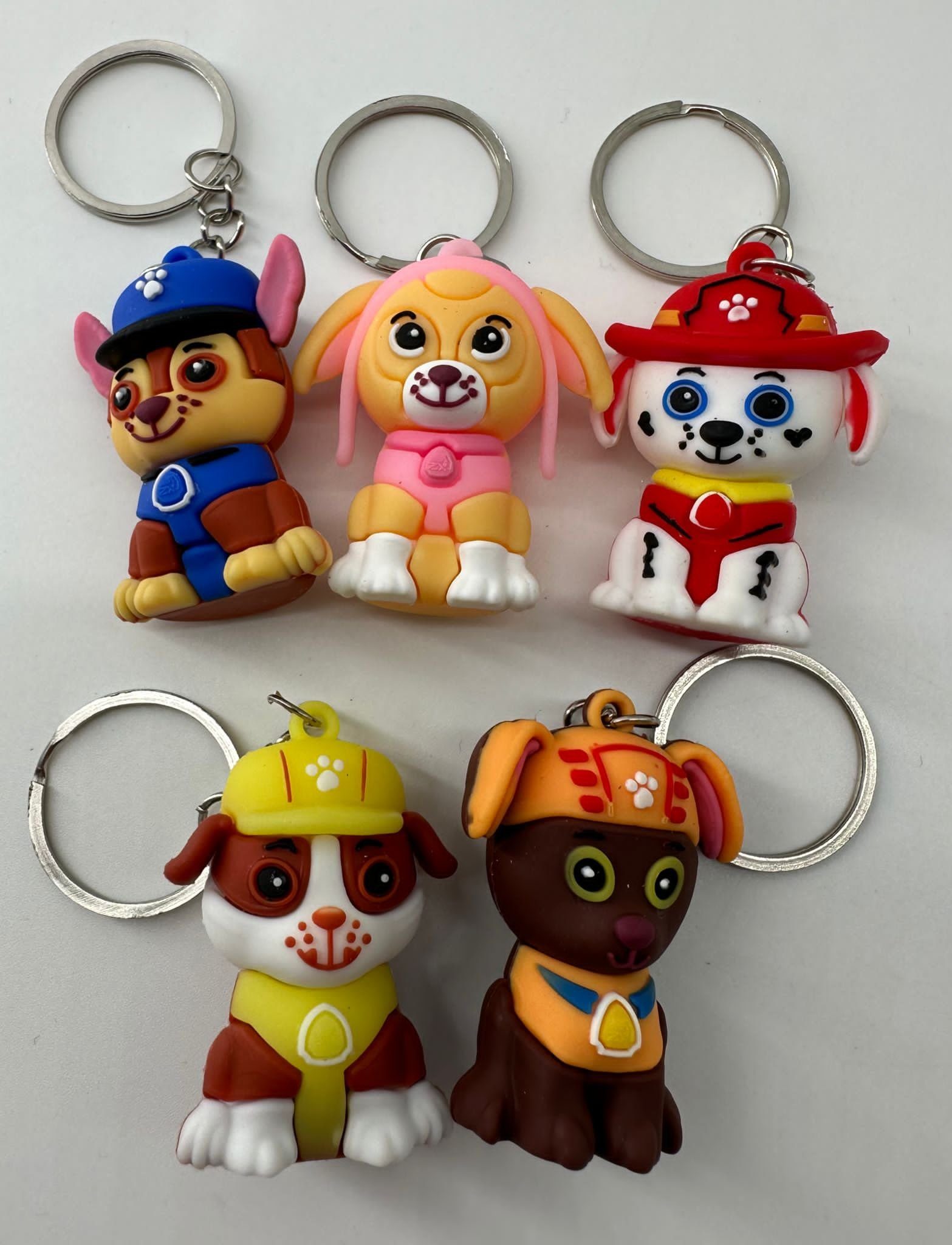 Patrol Schlüsselanhänger Haustierschlüsselanhänger Geschenk Hund Schlüsselanhänger Mini soma Paw rosa, Frau Kinder Schlüsselanhänger Skye Herren