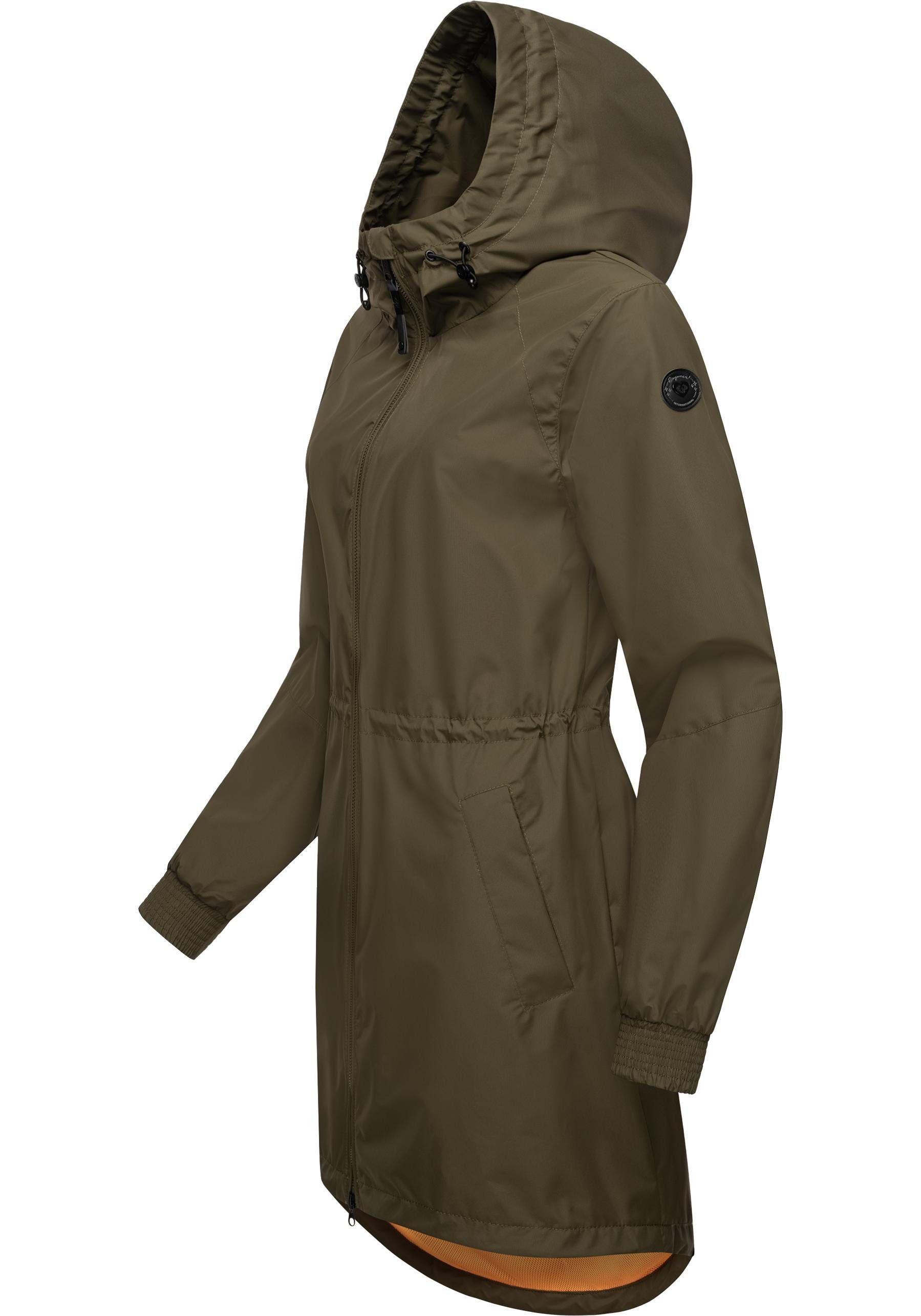 Ragwear Kurzmantel "Bronja II" Wasserdichter Übergangsmantel mit Mesh-Innen günstig online kaufen