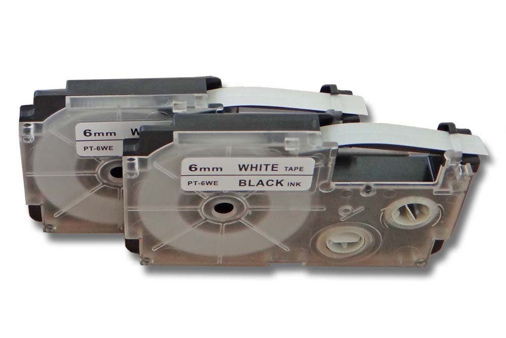 vhbw Casio KL-8200, KL-8100, KL-750E, KL-820, Beschriftungsband für passend KL-C500, KL-780