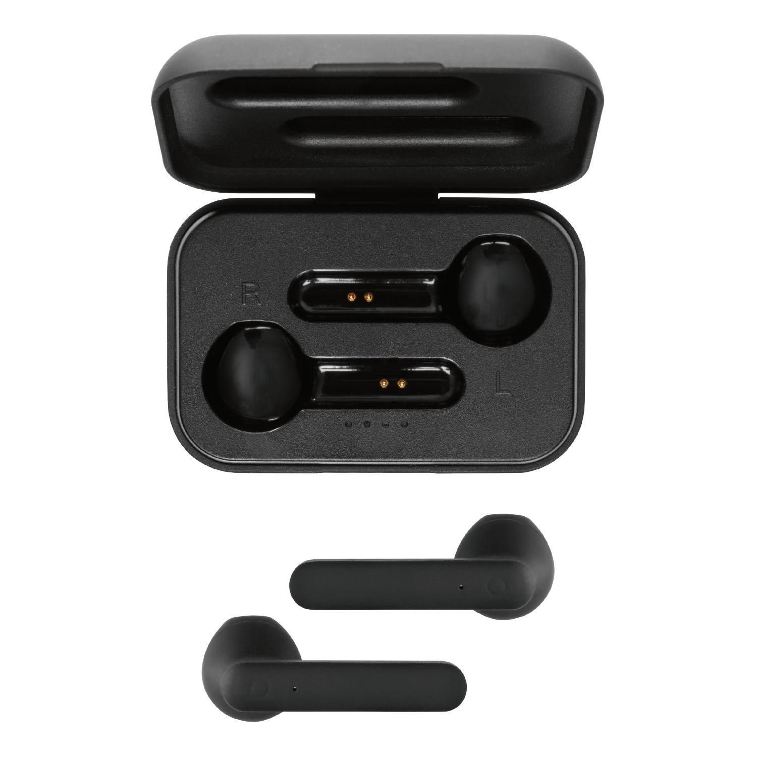 (integriertes Kopfhörer Kabellos TWS-104 5 STREETZ Herstellergarantie) Bluetooth Mikrofon, Kopfhörer inkl. Jahre Semi-In-Ear Touchcontrol