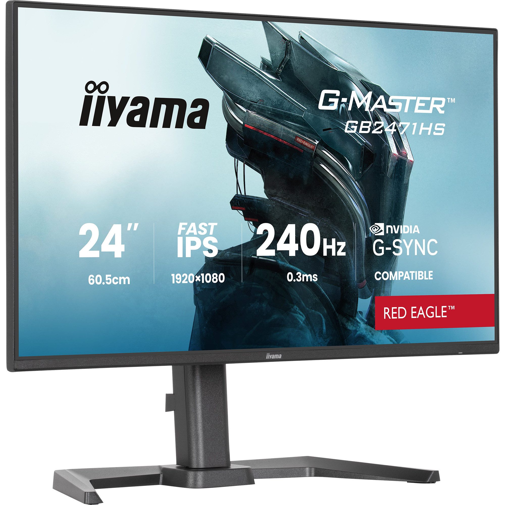 Iiyama iiyama G-Master GB2471HS-B1 Red Eagle, TFT-Monitor (1920 x 1080 px)