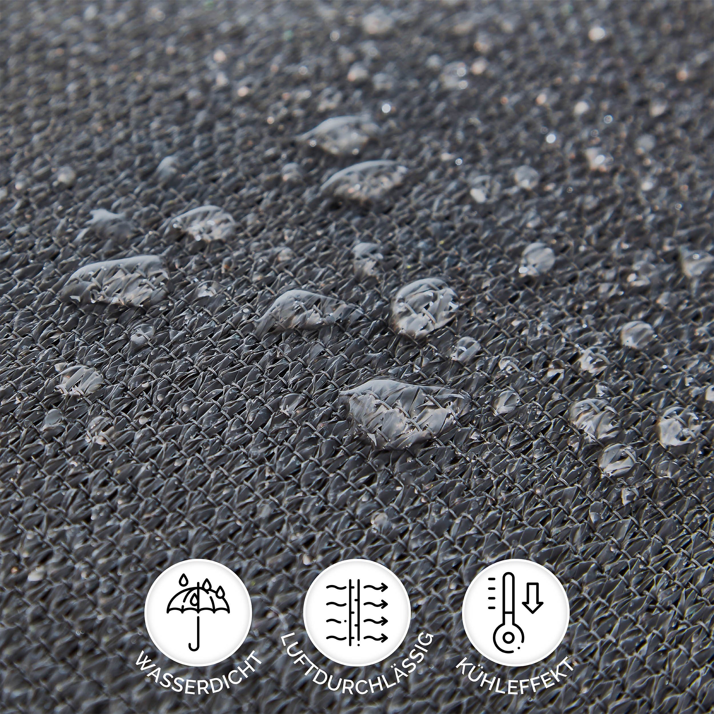 Hometex Premium Textiles Sonnensegel Sonnenschutz Windschutz - robust, stabil & vielseitig, robuster und stabiler Schattenspender für Garten, Balkon und Terrasse