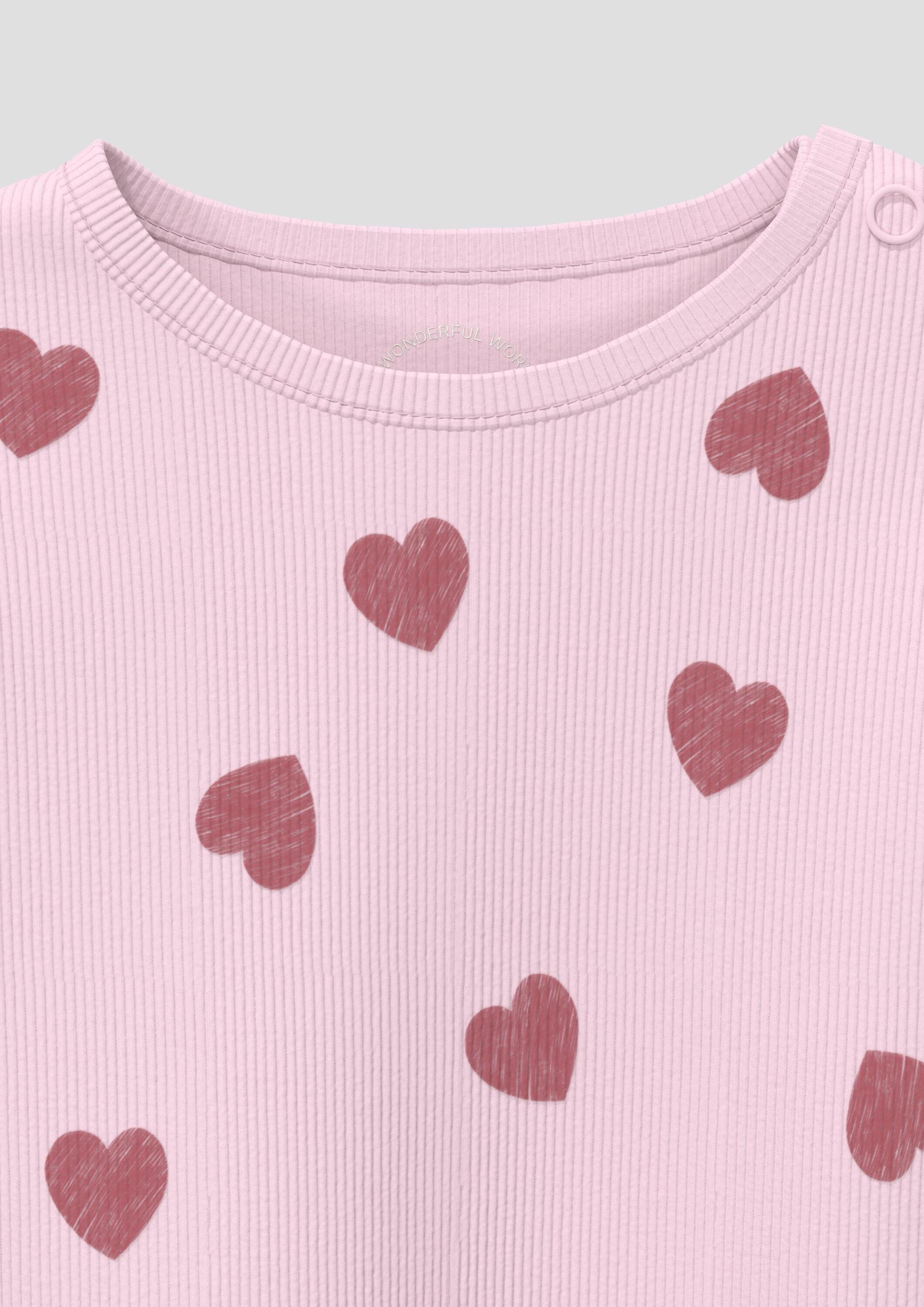 s.Oliver Langarmshirt T-Shirt Langarmshirt mit Rippstruktur und Rollsaum – Bild 3 von 3