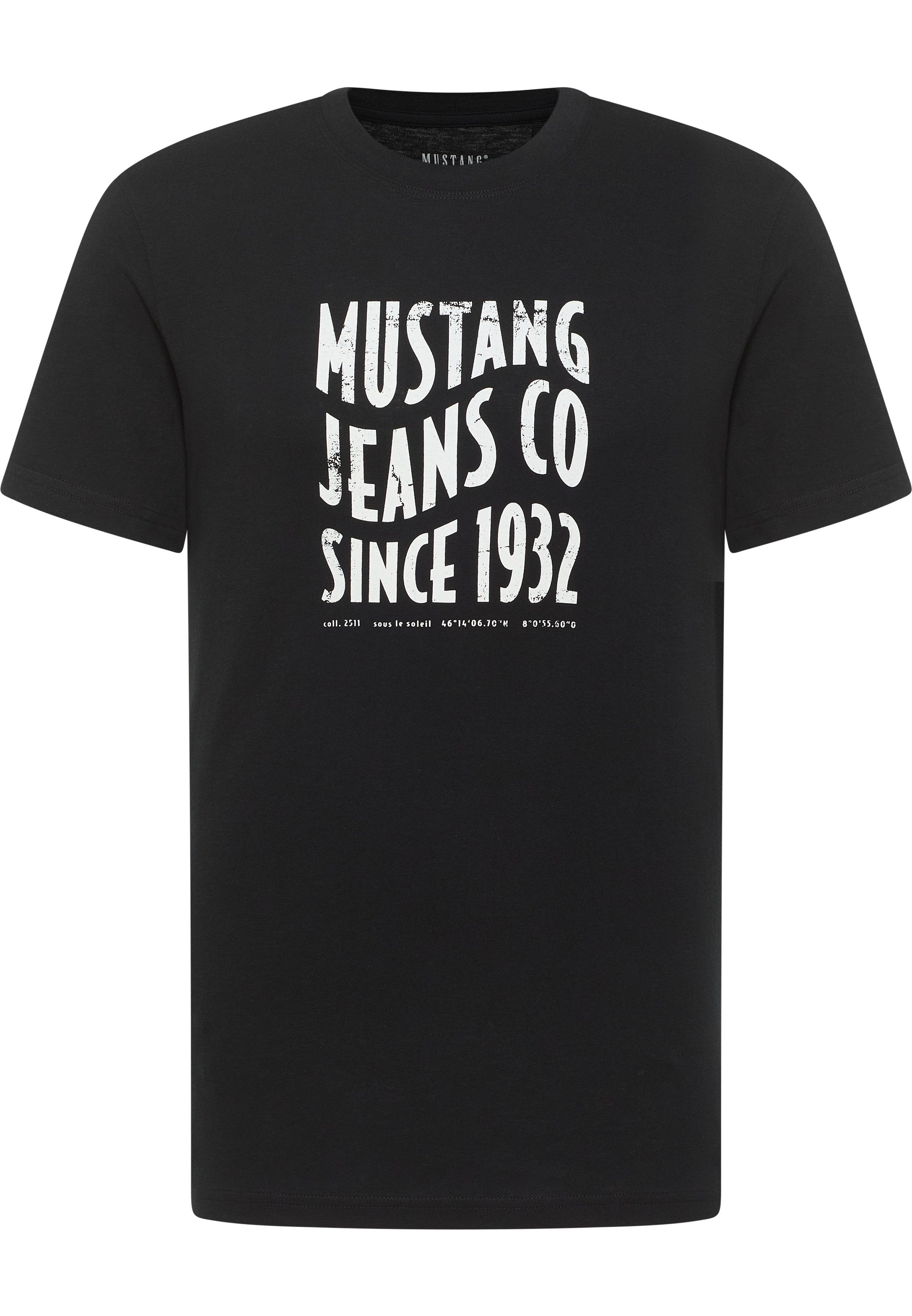MUSTANG Kurzarmshirt Style Austin mit Logo-Print günstig online kaufen