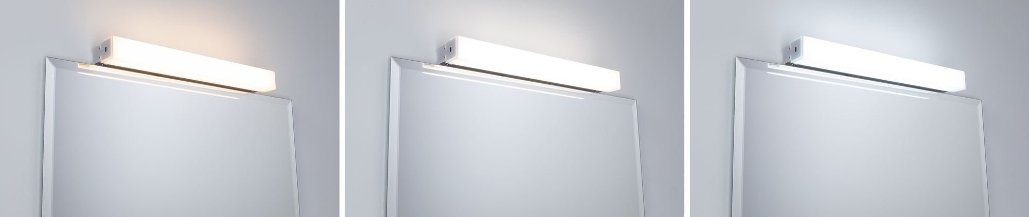 Badezimmerleuchte, Paulmann LED Tageslichtweiß, Luno, Wandleuchte fest Spiegelleuchte integriert,