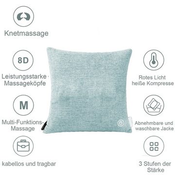 Welikera Massagekissen Massagekissen,Abnehmbarer Kissenbezug Waschbar,Kneten,Heiße Kompresse, 1-tlg.