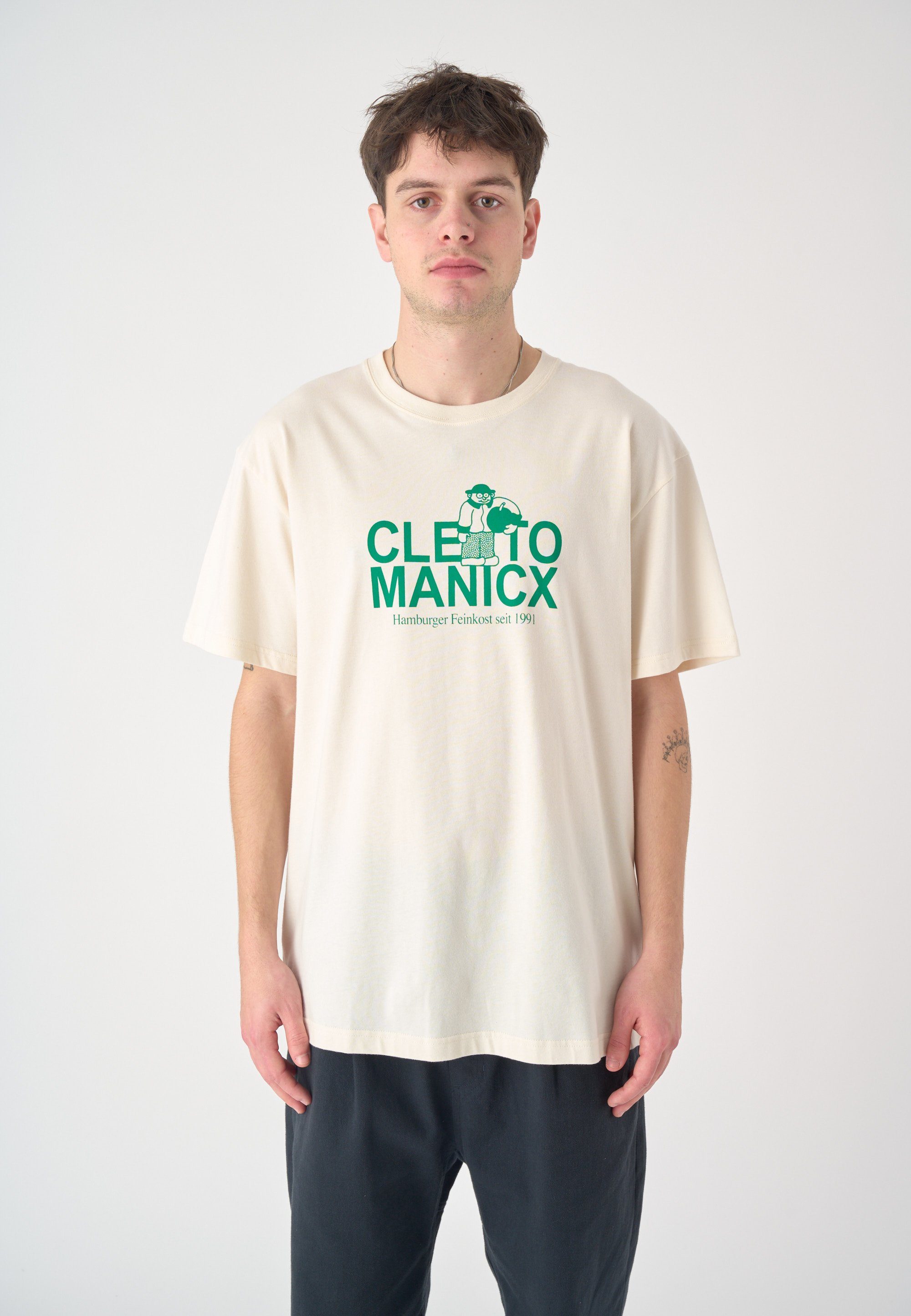 Cleptomanicx T-Shirt Feinkost mit coolem Frontprint
