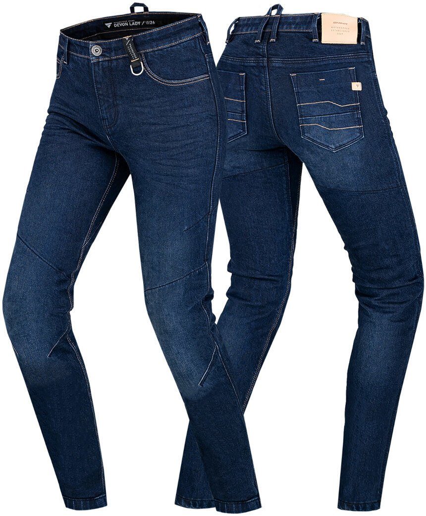 SHIMA Motorradhose Devon Damen Motorrad Jeans Knieprotektoren enthalten – Bild 3 von 3
