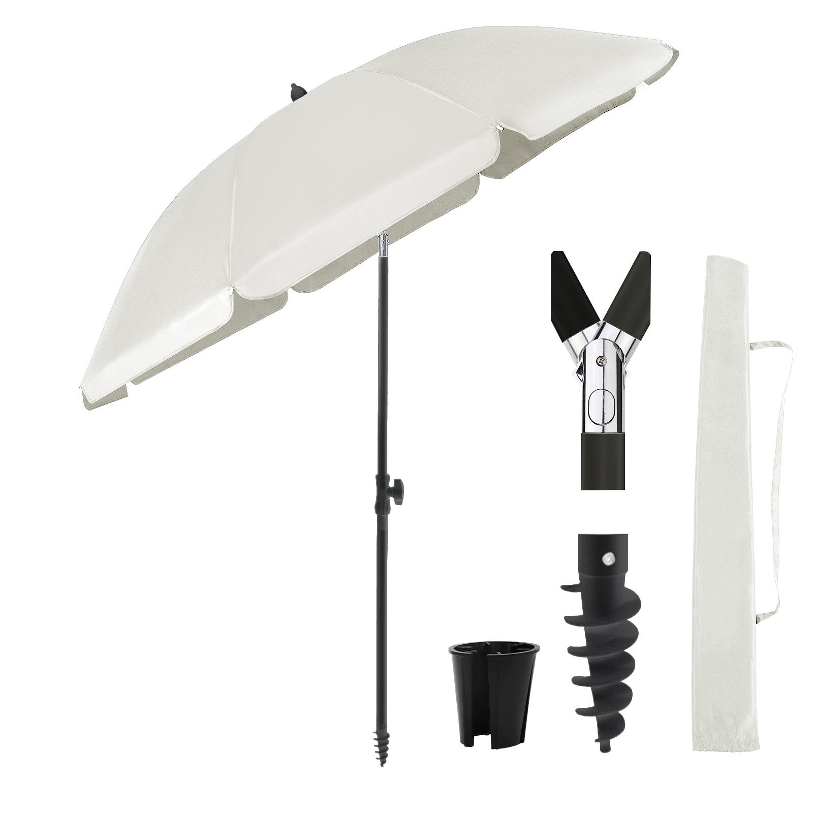 Sekey Sonnenschirm Ø180 cm Balkonschirm Terrassenschirm günstig online kaufen