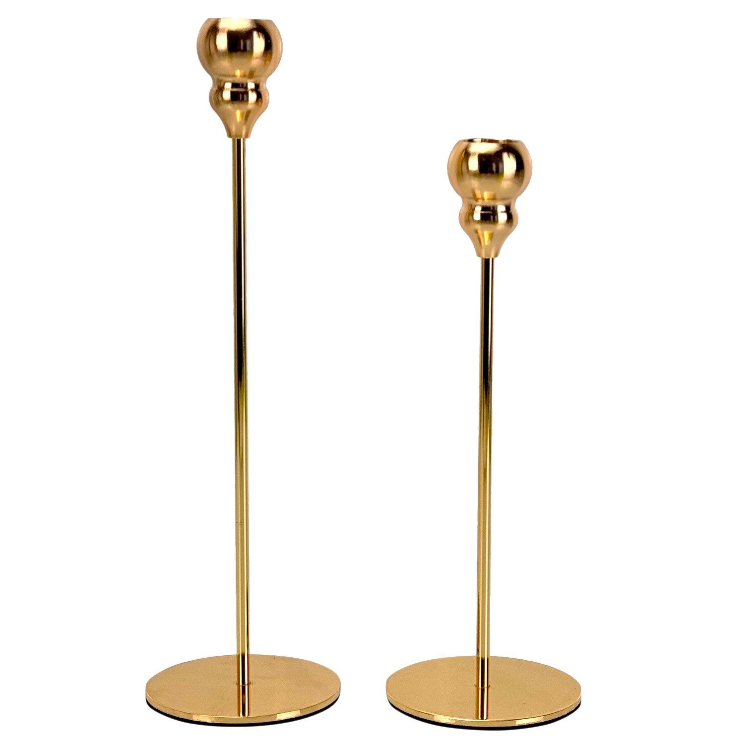 Online-Fuchs Kerzenhalter - 2 moderne Kerzenständer aus Metall für Stabkerz günstig online kaufen