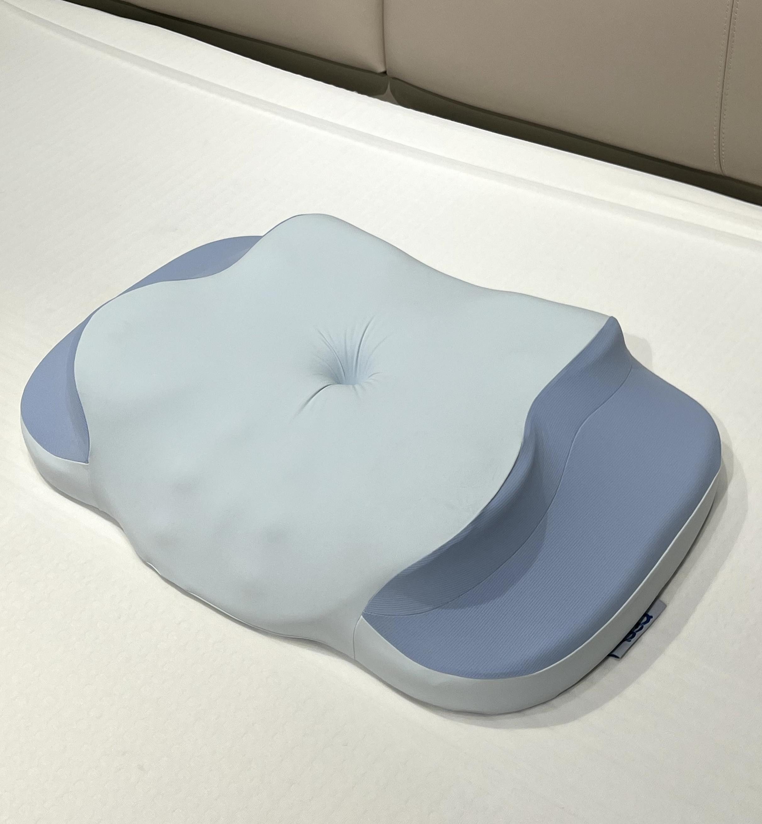 Esun Kopfkissen Nackenstützkissen Orthopädisches Nackenkissen, Memory Foam Kissen, Füllung: Kissenbezug besteht aus 18% Elasthan und 82% Nylon, Rückenschlafer, Bauchschlafer, Seitenschlafer, Set, Schlafkissen, Eisseidenstoff, atmungsaktiv und weich, Ergon