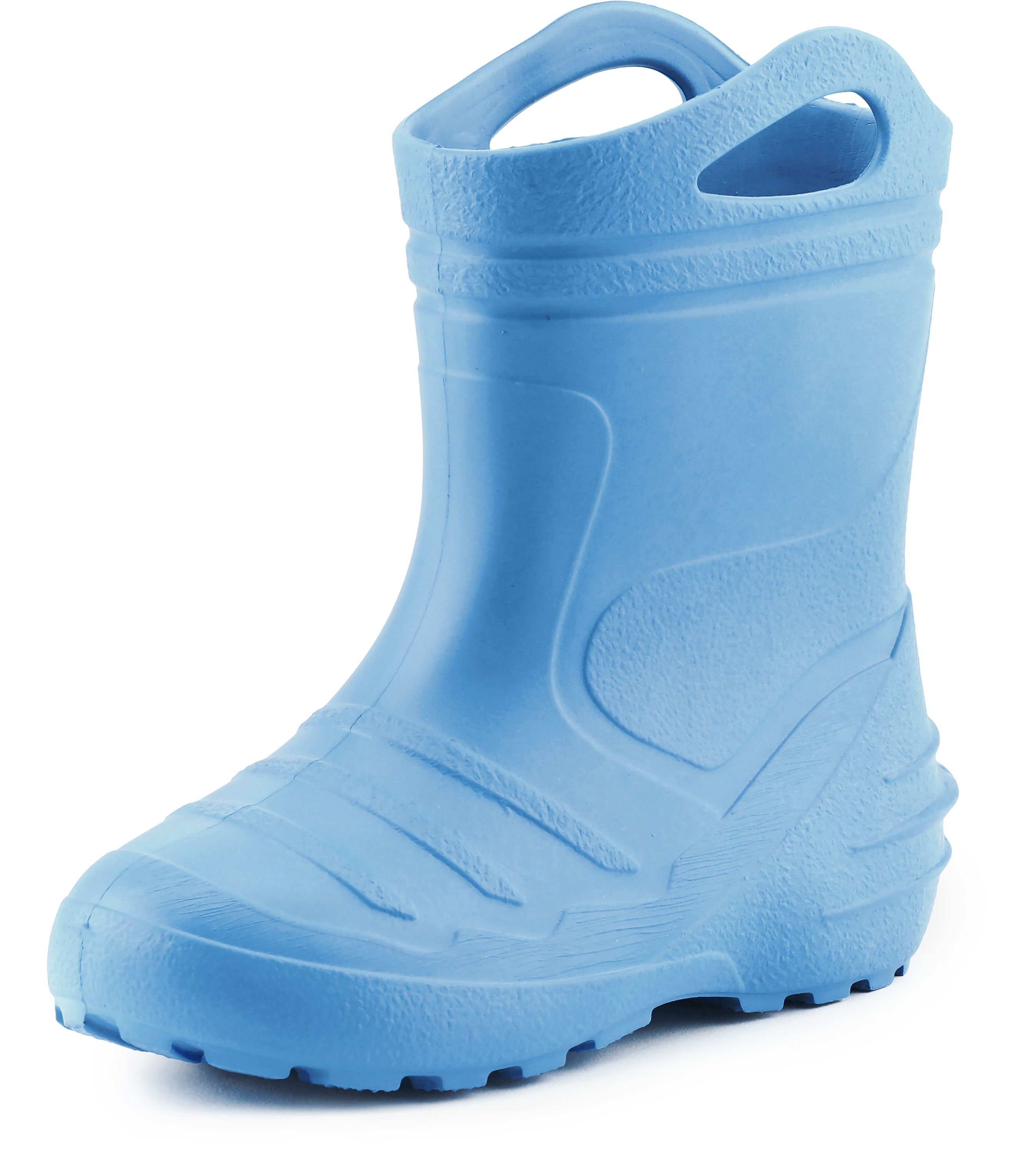 Thermo Gummistiefel federleichte Hellblau Ladeheid EVA gefüttert Kinder Gummistiefel KL051