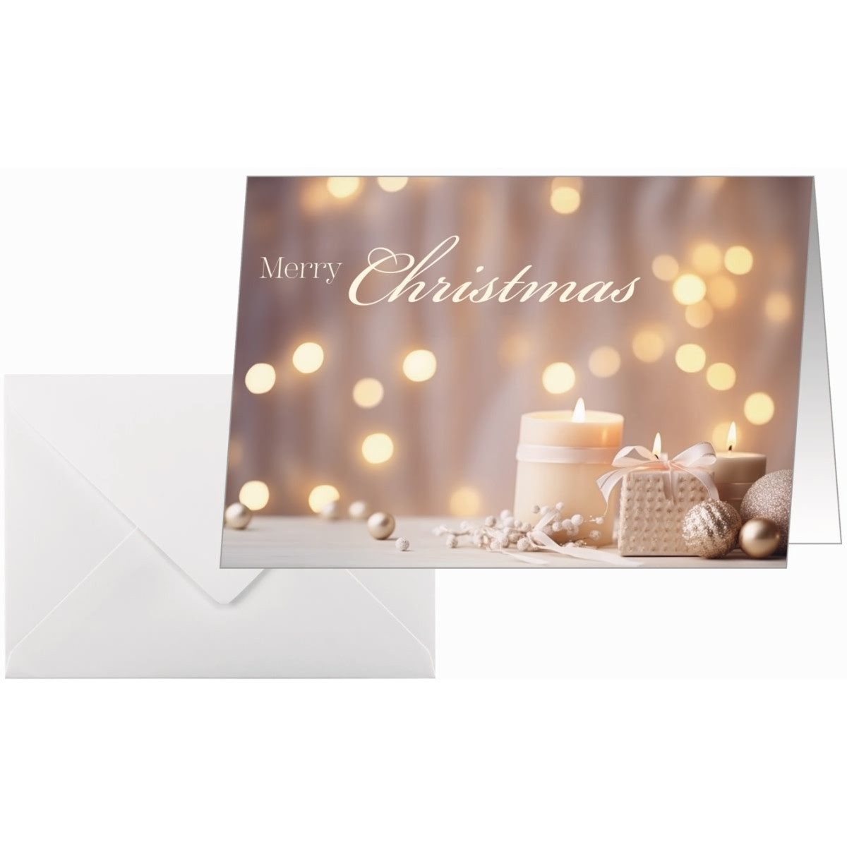 Sigel Klappkarte Weihnachtskarte A6 250g 25+25 Stück Golden Glow (10 Stück)