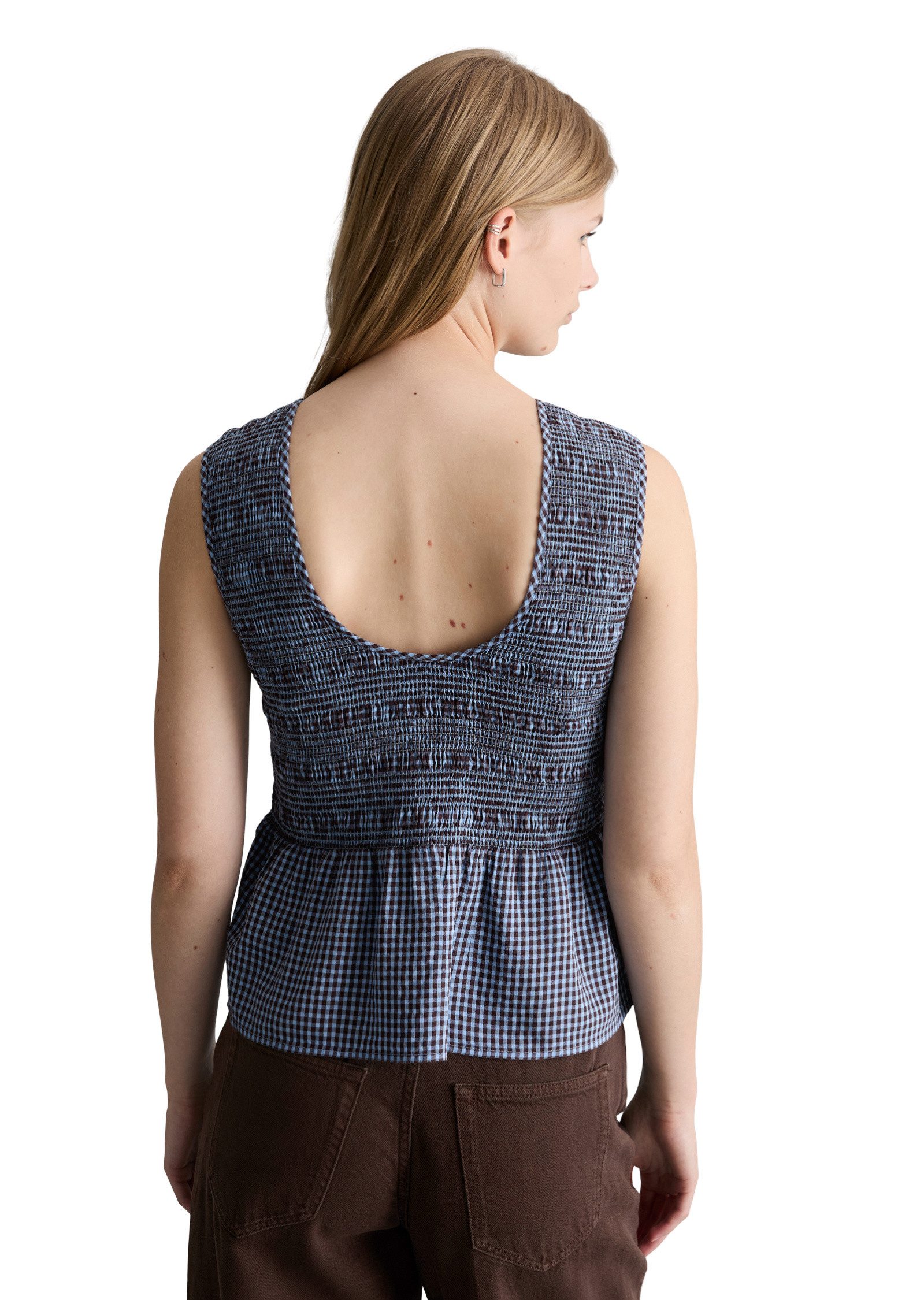 Marc O'Polo DENIM Blusentop aus Baumwolle-Mix