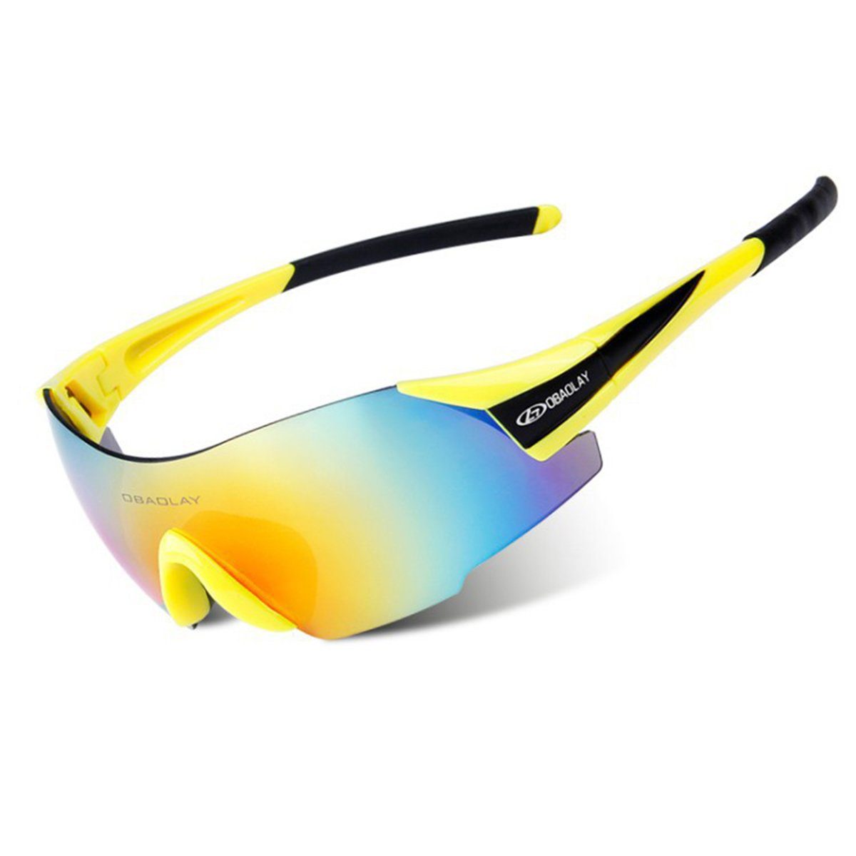 LeiGo Fahrradbrille Radsportbrille, Fahrradbrille, Fahrradbrille,  Mountainbike-Brille, Outdoor-Sport Lauf-Sonnenbrille, randlose Sonnenbrille,  UV-Schutz