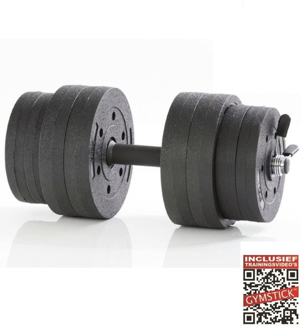 Gymstick Hantel-Set Gymstick Active Verstelbare Vinyl Dumbbell - 15 kg