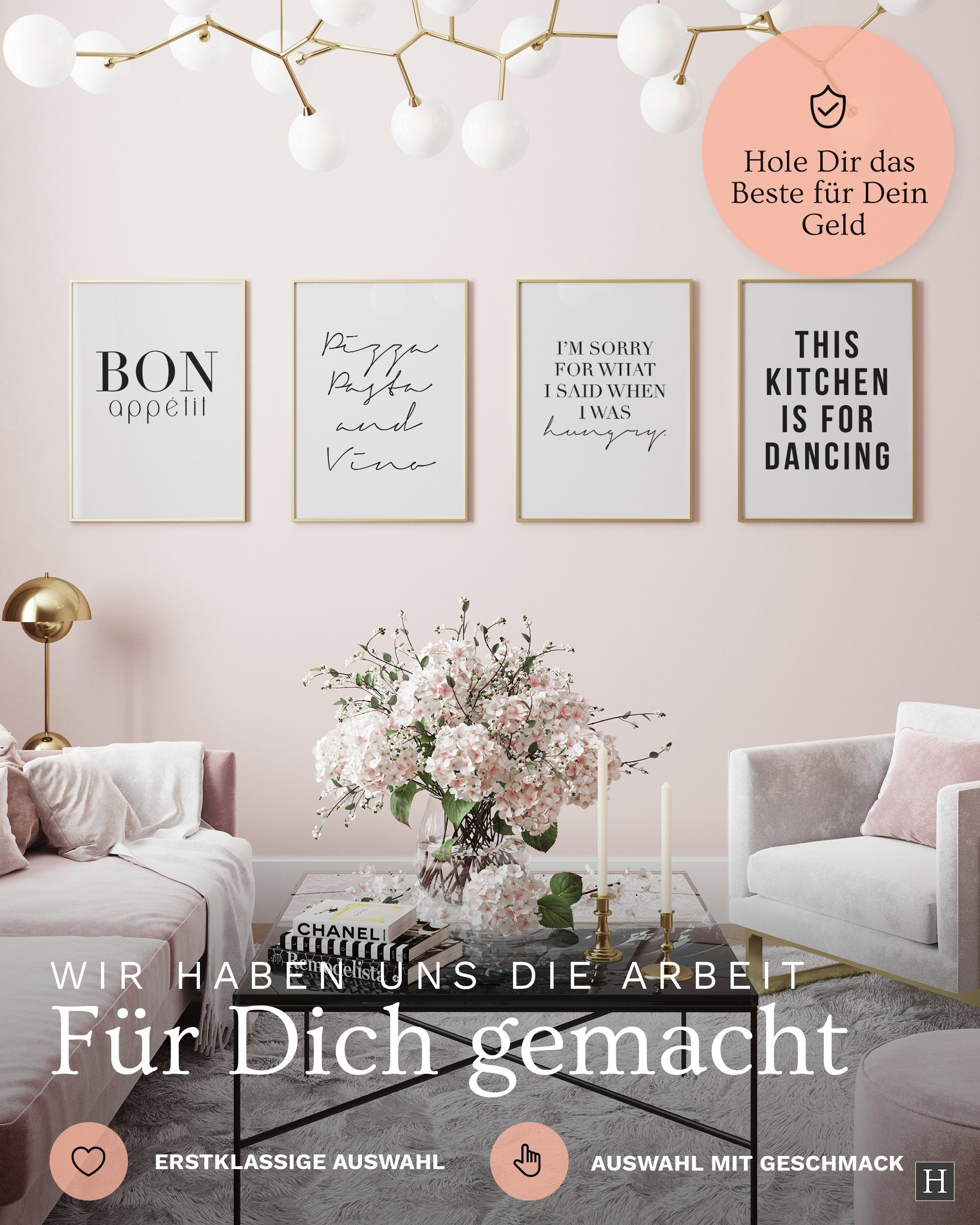 Heimlich Poster Set als Wohnzimmer Deko, günstig online kaufen