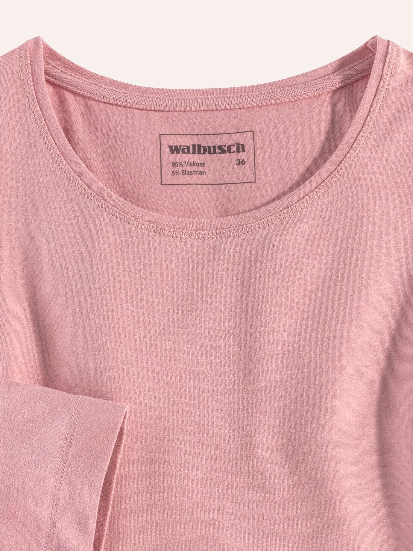 Walbusch Langarmshirt Damen Viskose-Shirt Langarm Rundhals leicht tailliert, pflegeleicht – Bild 4 von 5