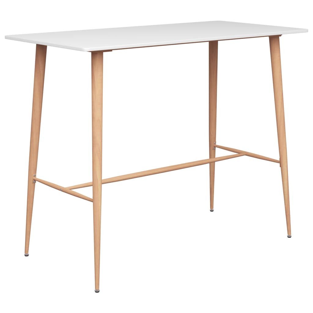 vidaXL Esstisch Bartisch Weiß 120x60x105 cm günstig online kaufen