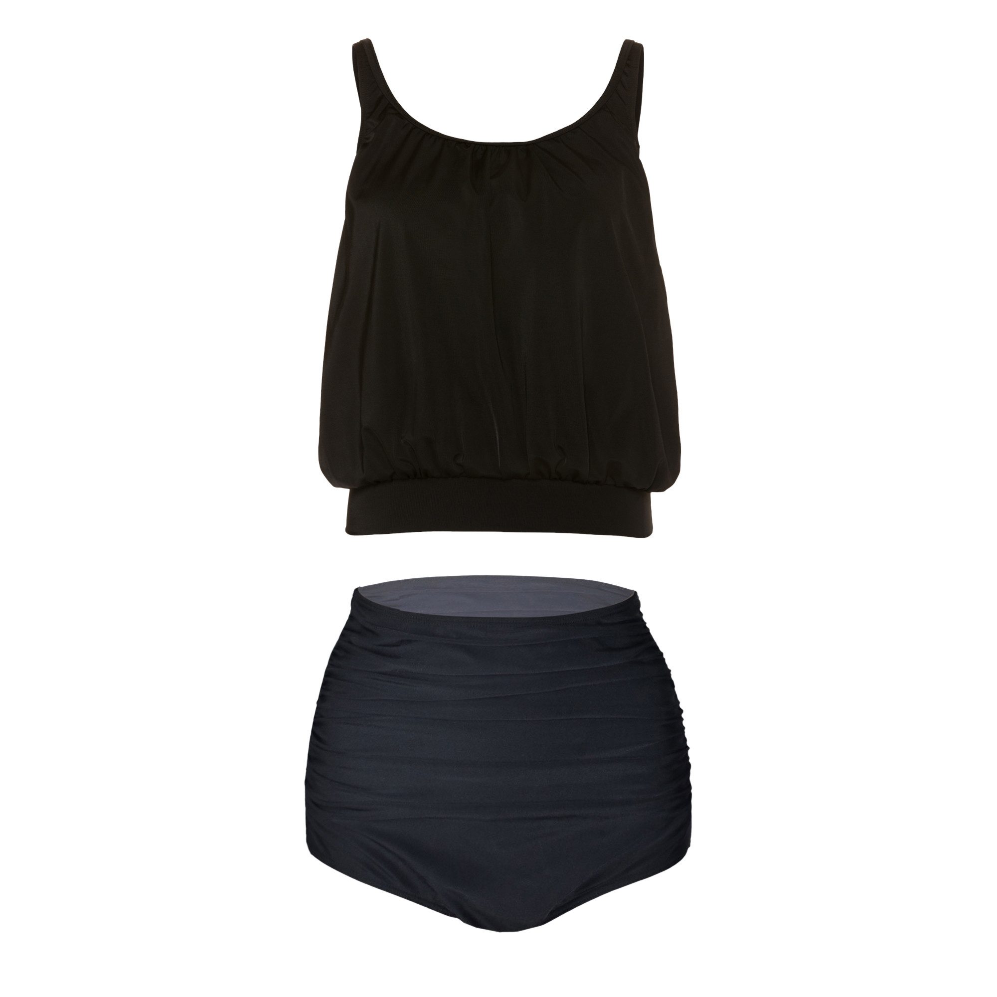 Badekönig Tankini Set Top mit Unterbrustband Cups herausnehmbar Hose gefüttert (G-S9-H