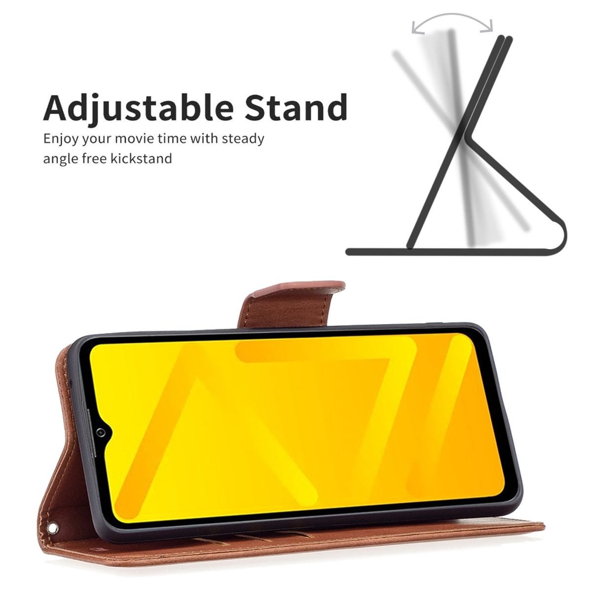 König Design Handyhülle ZTE Blade A71, Schutzhülle Schutztasche Case Cover Etuis Wallet Klapptasche Bookstyle